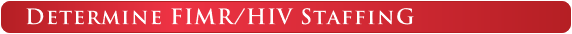 Determine FIMR/HIV Staffing