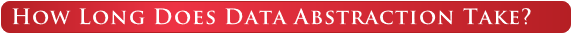 How Long Does Data Abstraction Take?