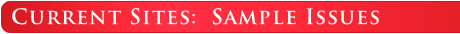 Current Sites: Sample Issues